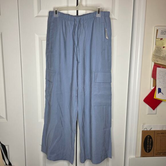 Old Navy Extra High Rise Super Wide Leg Cargo Pants NWT Size MP - Picture 4 of 10